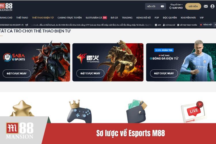 Sơ lược về Esports M88